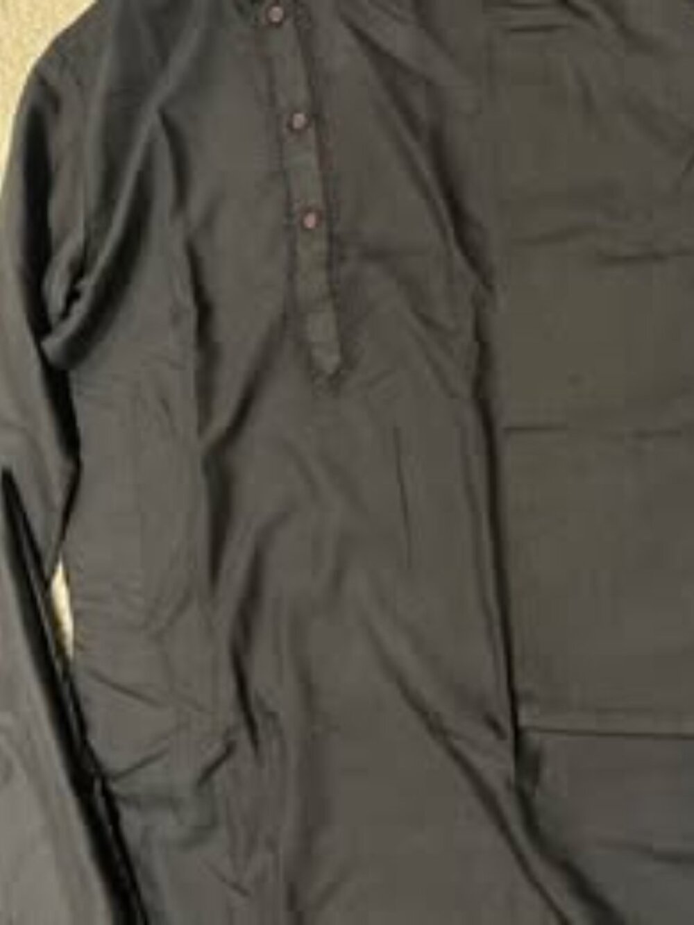 Gently used super soft Boys black Kurta and shalwar set- 10-11 years old boy